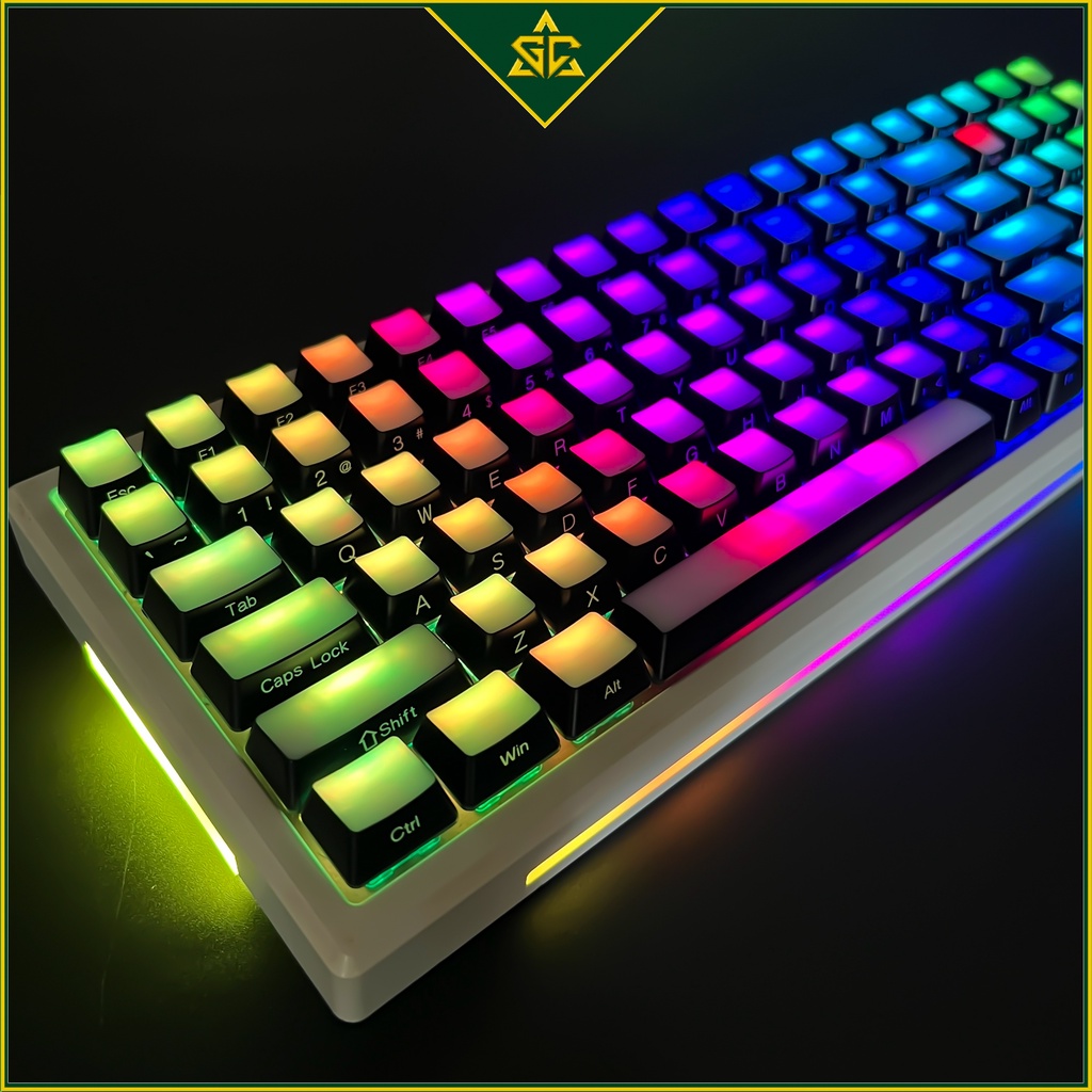 Keycap Pudding Side Print - Keycap Reverse Pudding lắp cho bàn phím cơ LED RGB