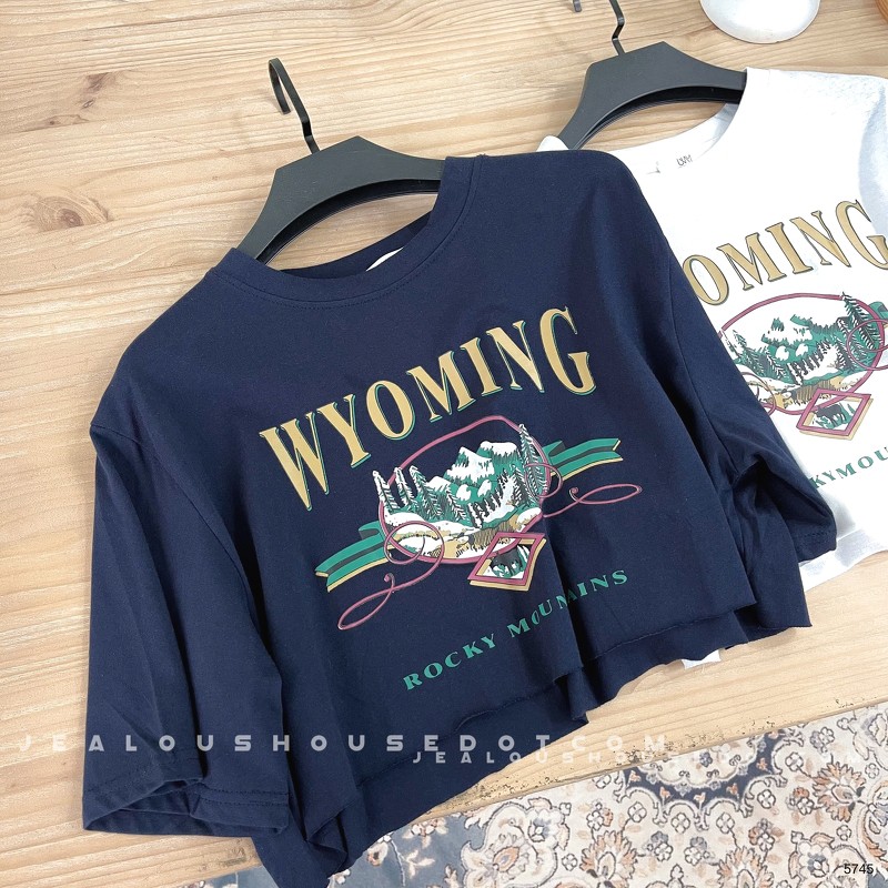 [Mã WASKT304 giảm 15% tối đa 30K đơn 99K] Áo croptop WYOMING 5745