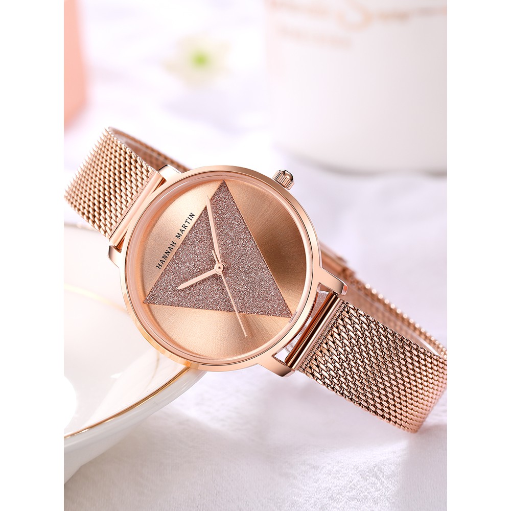 Đồng hồ nữ siêu mỏng Hannah Martin chính hãng - model HM-1332 dây thép mặt nhỏ - bảo hành 1 năm | BigBuy360 - bigbuy360.vn