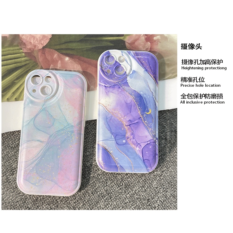 Ốp Điện Thoại Họa Tiết Bầu Trời Đầy Sao Cho Iphone 13 12Pro Max 8P XR