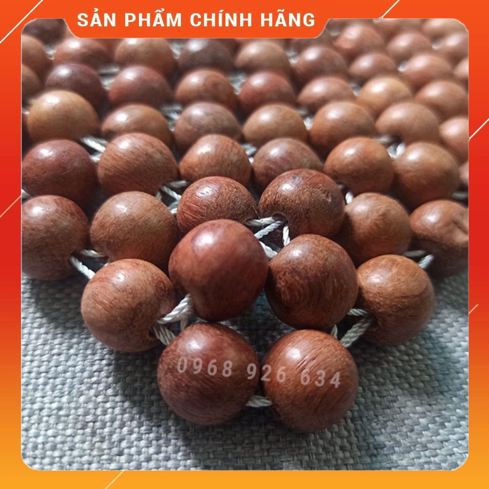 Combo lót ghế hạt gỗFREESHIP Lót ghế ô tô trùm vai hương mộc + lót hương mộc vuông loại tốt