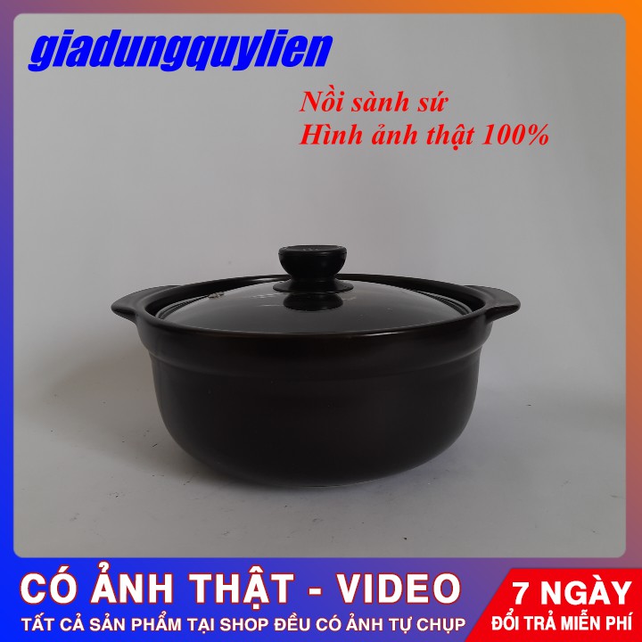 Nồi Kho Cá Sứ Tráng Men NodaCook (đen)[Hình Thật] QL.SHOP