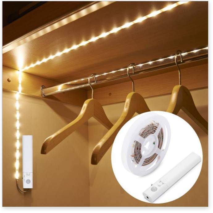 Đèn LED cảm ứng gắn tủ quần áo, tủ giầy 2.4w 35.000 giờ