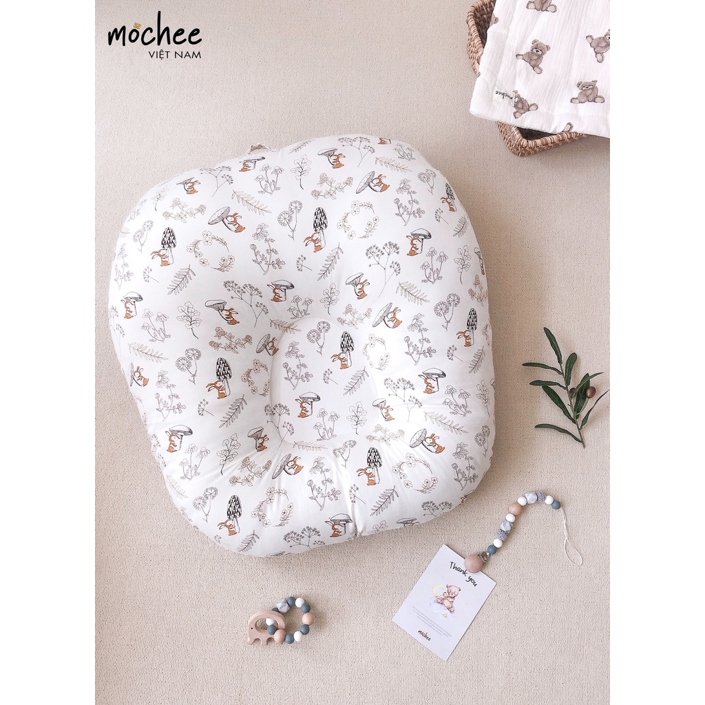 GỐI CHỐNG TRÀO NGƯỢC MOCHEE VẢI COTTON 2 MẶT KÍCH THƯỚC 70X70CM