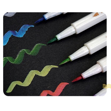 Bút brush viết calligraphy - viết sổ Bullet Journal STA nhiều màu sắc