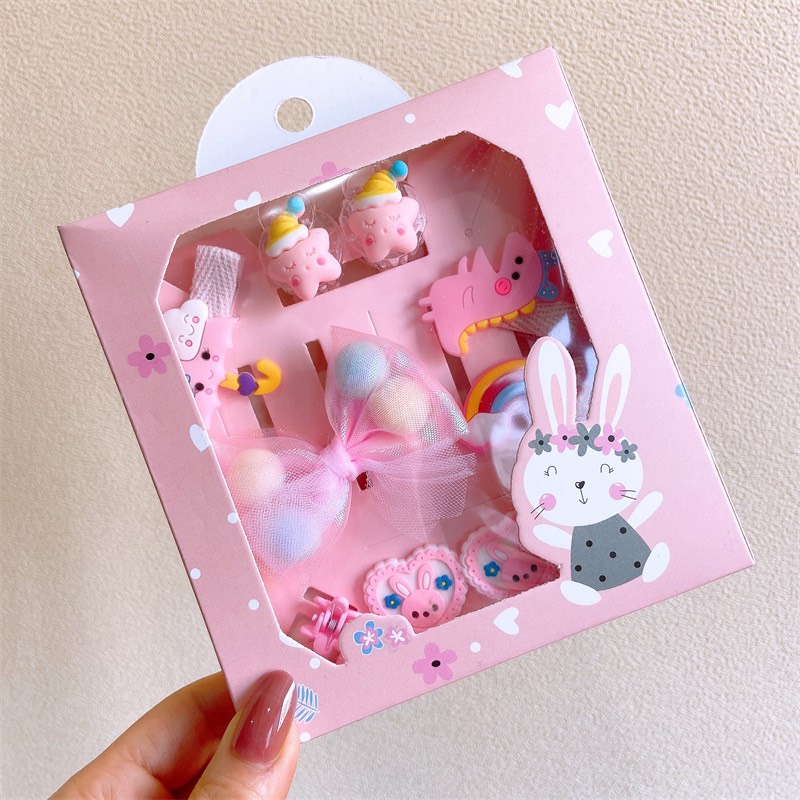 Hộp 10 kẹp phối buọc tóc cho bé - Chicbaby hàng cao cấp Hàn Quốc