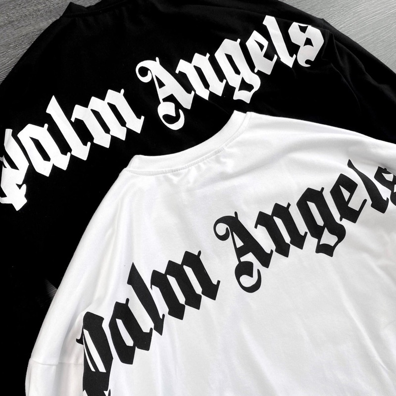 Áo thun Palm Angels Sweater ( lưng áo ), áo phông dài tay form rộng Hottrend2021 ( Nam, Nữ )