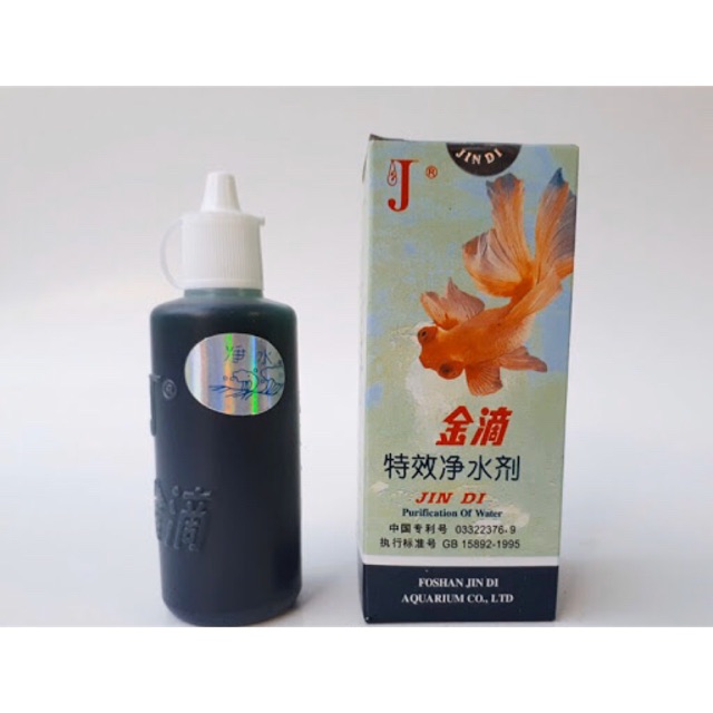 Dung dịch làm trong nước Jin Di 30 ML cho hồ cá cảnh