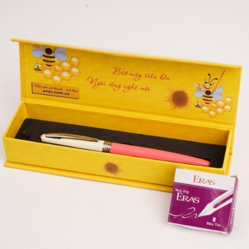 Bút máy ngòi mài cao cấp luyện viết chữ đẹp Eras E001, Bút mực kim tinh