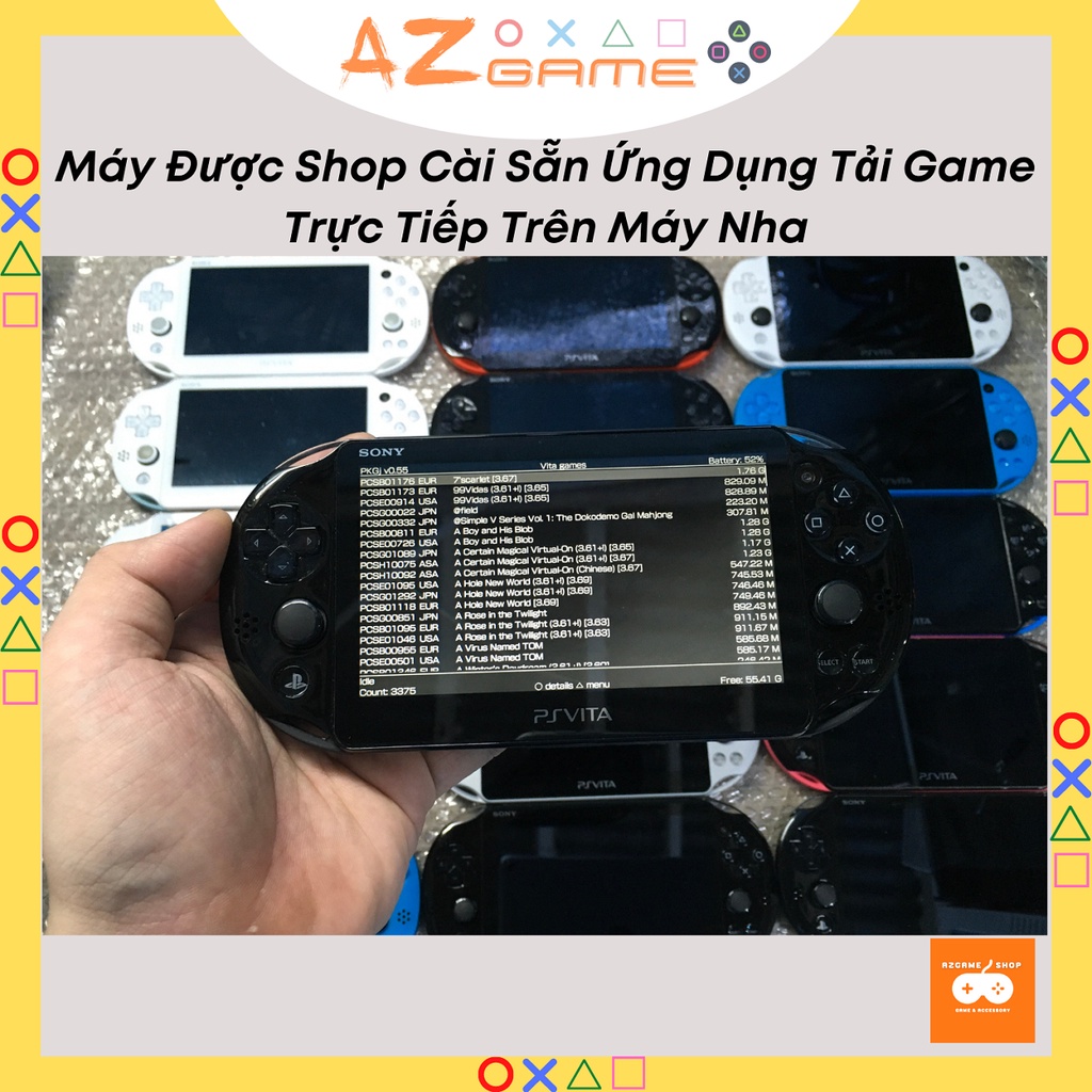 Máy Chơi Game PsVita 1000 - Ps Vita 2000 (Kho GameFree 5000+) Đầy Đủ Phụ Kiện