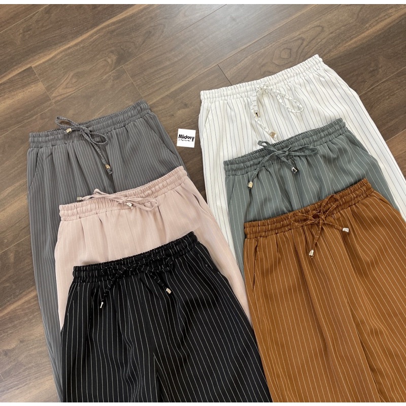 Quần baggy chéo nhật cạp chun