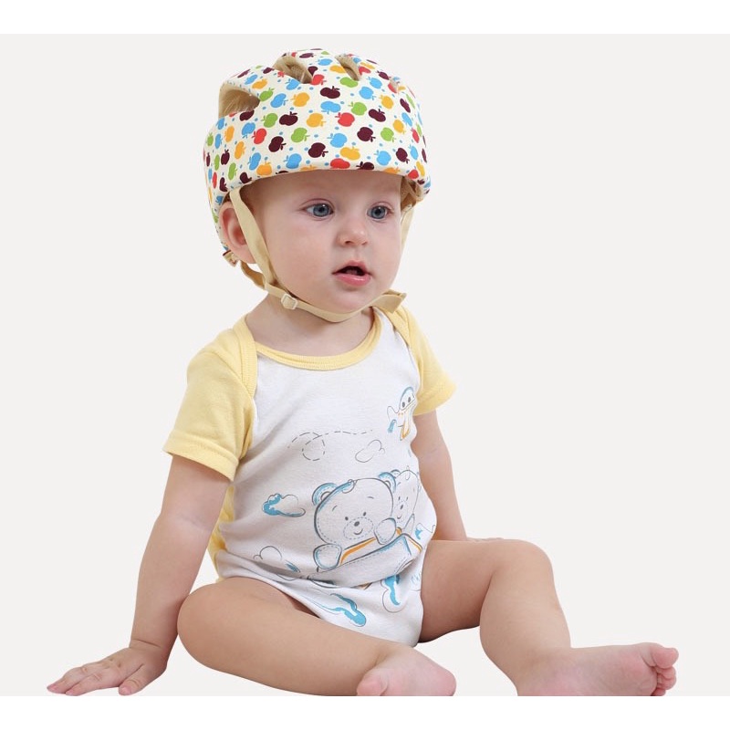 Mũ bảo vệ đầu cho bé tập đi Mẫu Cao Cấp, điều chỉnh theo kích thước vòng đầu, nhẹ, thoáng.