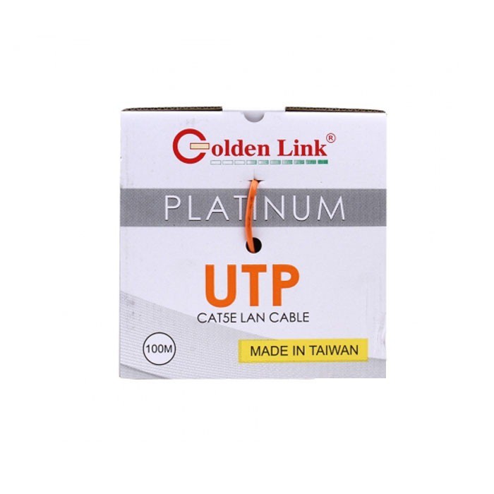 CABLE GOLDEN LINK 100M 5E PLATINUM TAIWAN ( CAM HOẶC TRẮNG ) - UTP