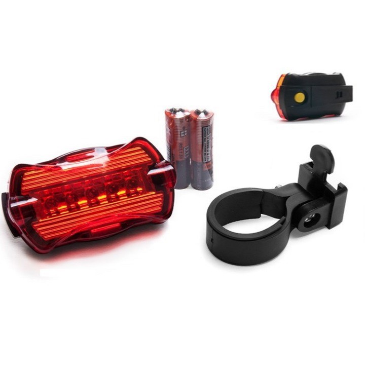 đèn hậu xe đạp 5 led giá siêu rẻ dễ lắp đặt nháy nhiều chế độ