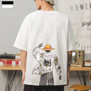 💥FREESHIP💥 Áo Thun Unisex OnePiece Nam Nữ Phong Cách Hàn Quốc,Chất Cotton Thoáng Mát - Tặng Phụ Kiện Xinh AT 07