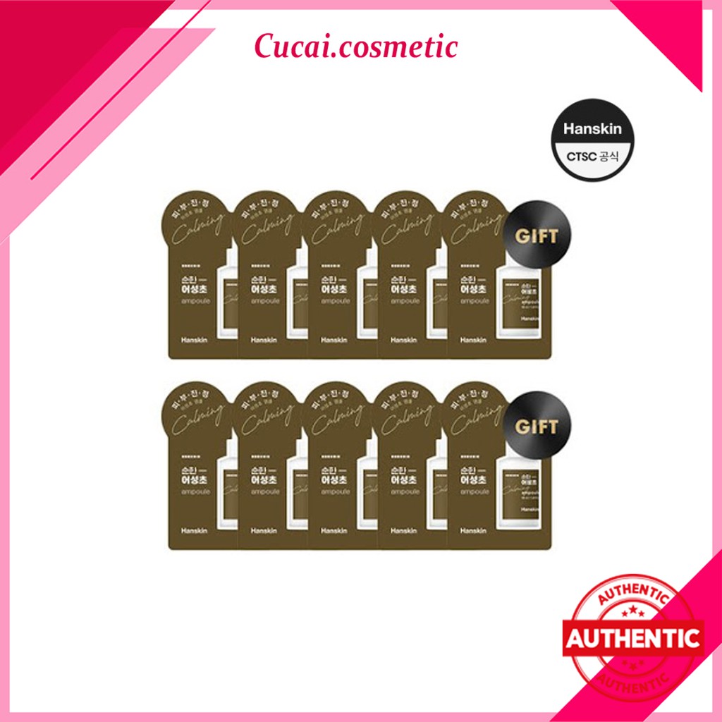 [SAMPLE] Gói Tinh Chất Ampoule Diếp Cá Hanskin Soonhan Houttuynia Ampoule 1ml