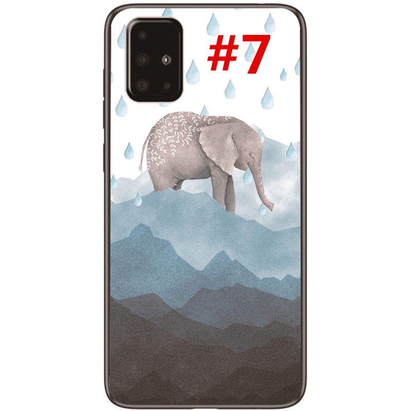 Ốp điện thoại TPU mềm in hình voi hoạt họa cho Samsung Galaxy A71/A51/A41/A31/A2 | BigBuy360 - bigbuy360.vn