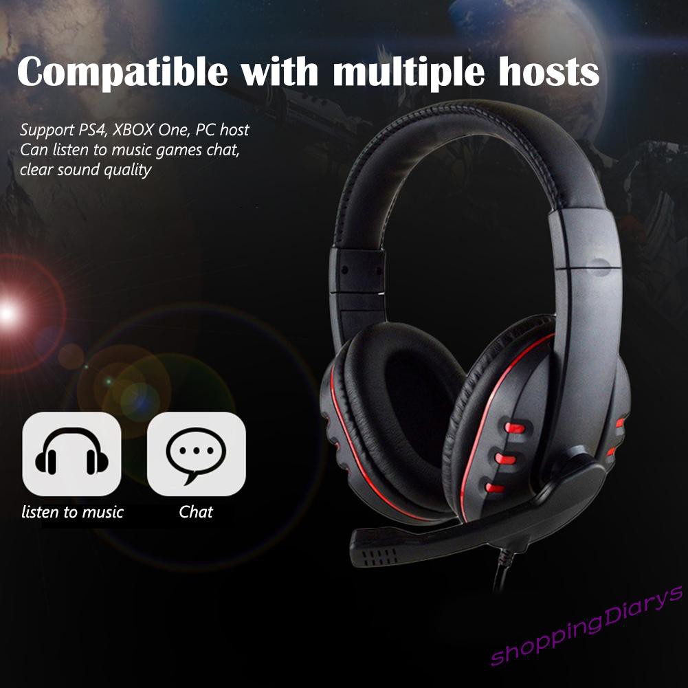 Tai Nghe Gaming Có Dây Kích Thước 3.5mm Kèm Mic Dành Cho Ps4 Xbox One Pc