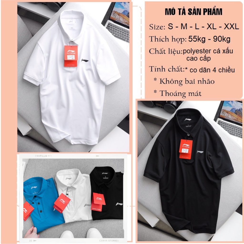 Áo thun cộc tay nam lining chính hãng hàng cao cấp sang trọng lịch lãm