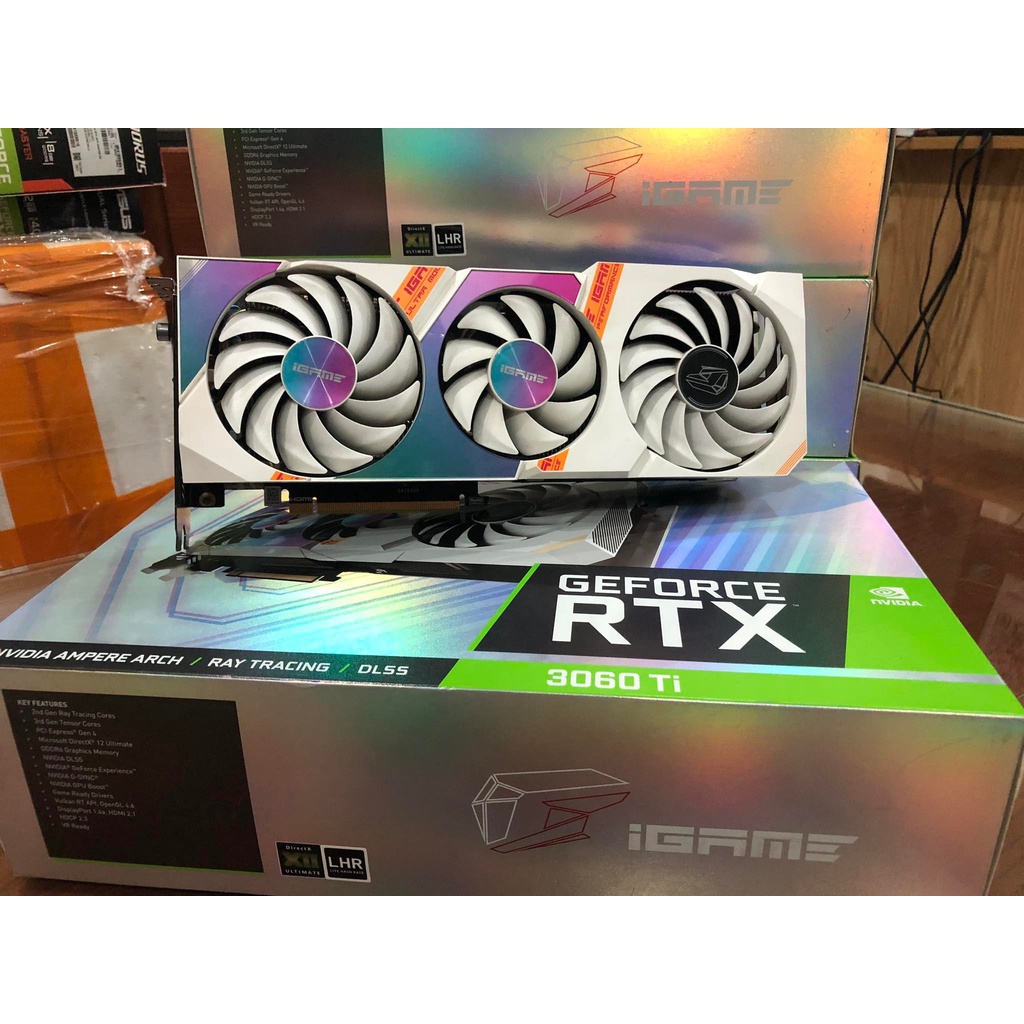 Card màn hình Colorful iGame RTX 3060 ti Ultra White OC 8G