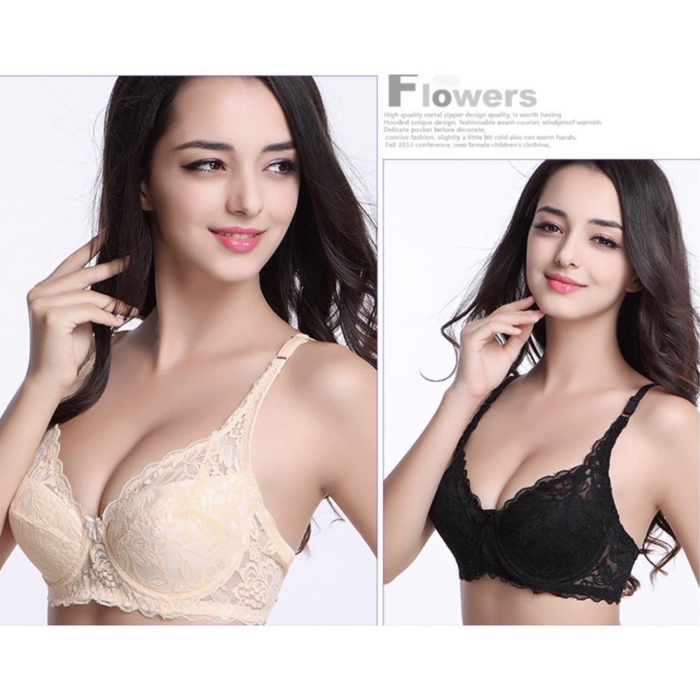 Áo Lót Ren Mềm Không Đệm Có Gọng Nâng Ngực 2004 - LADY