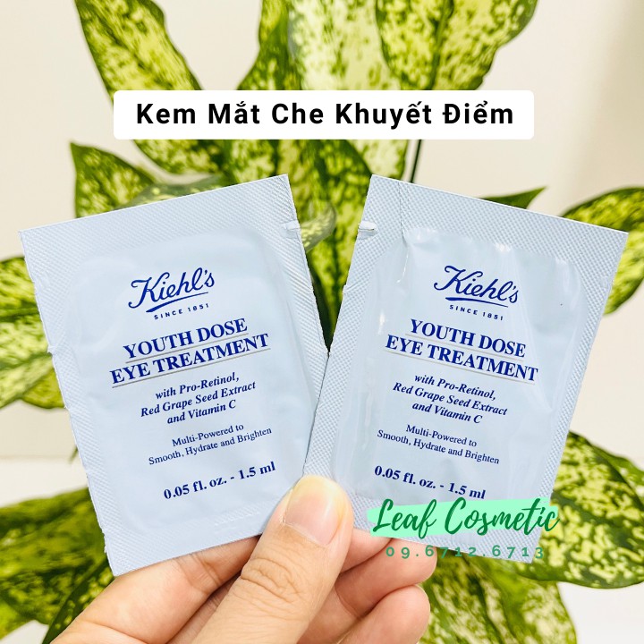 [ Mini 1.5ml - 3ml ] Kem dưỡng mắt che khuyết điểm Kiehls Youth Dose Eye Treatment