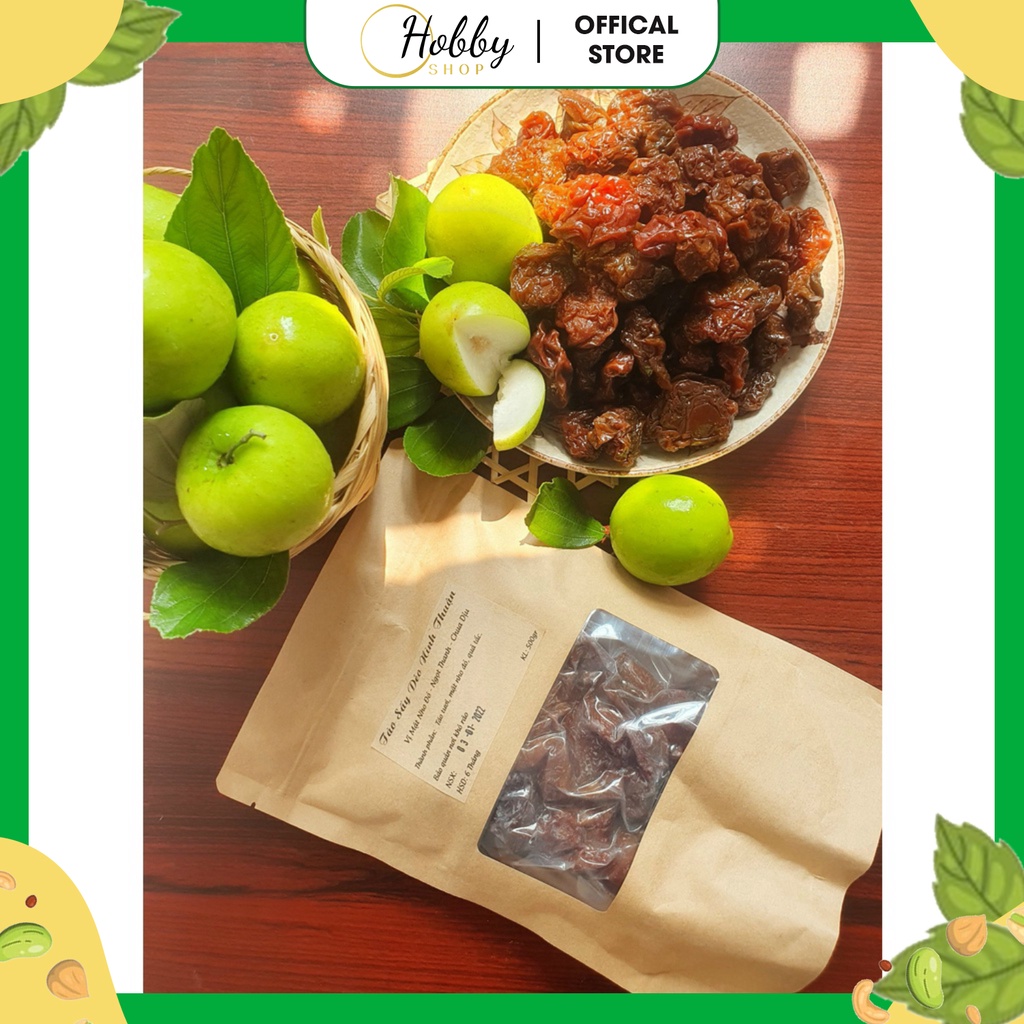 🌟 TÁO XANH SẤY DẺO TẨM MẬT NHO 500GR - VSATTP🍀