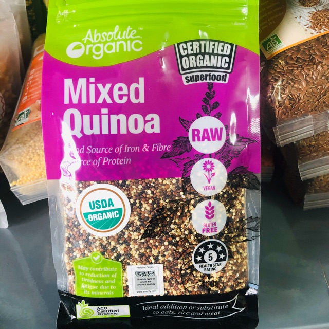 Quinoa/ Diêm mạch 3 màu hữu cơ - Úc