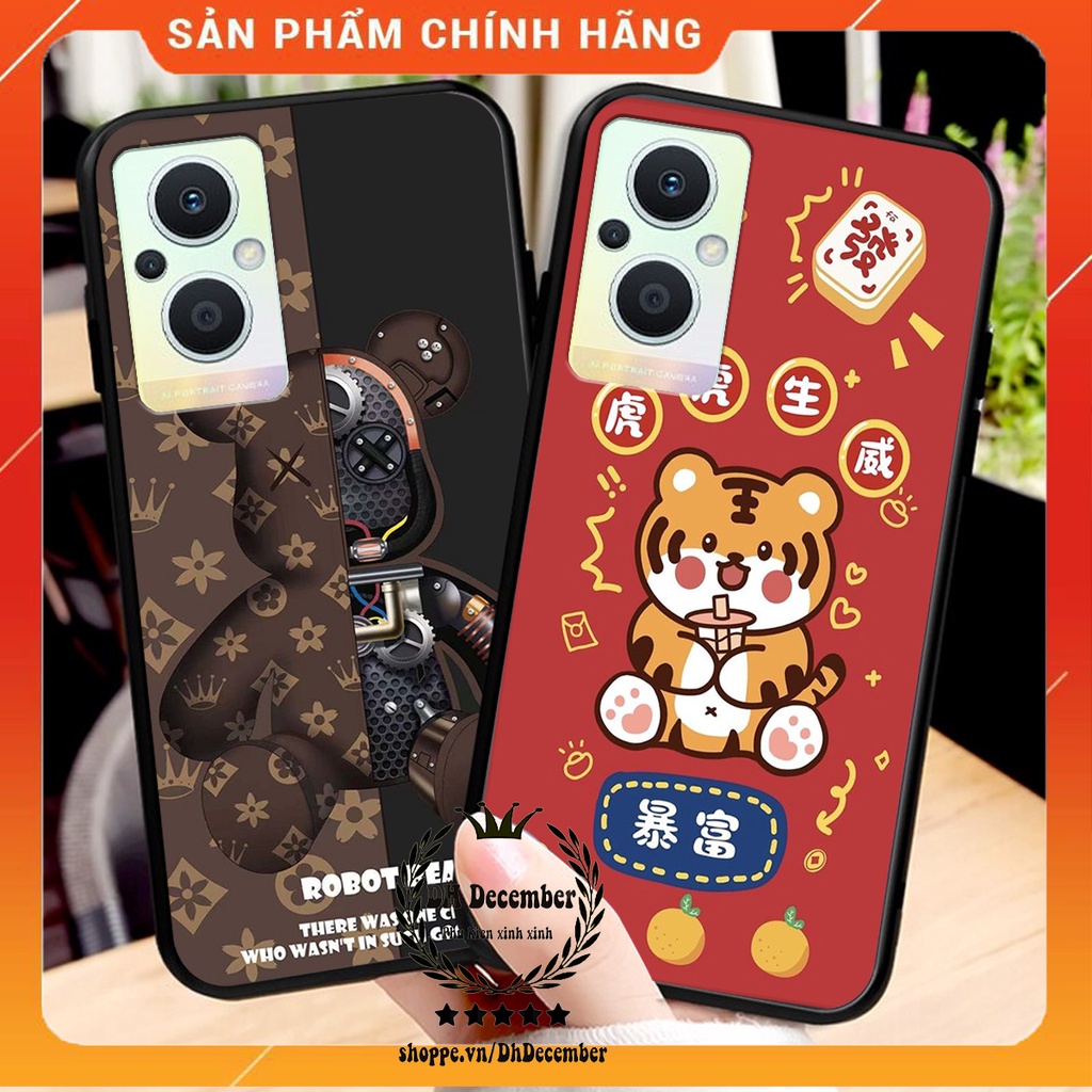 Ốp lưng Oppo RENO 7Z 5G in hình 3D lucky, gấu Brick xinh xắn - KHÔNG NÊN BỎ LỠ
