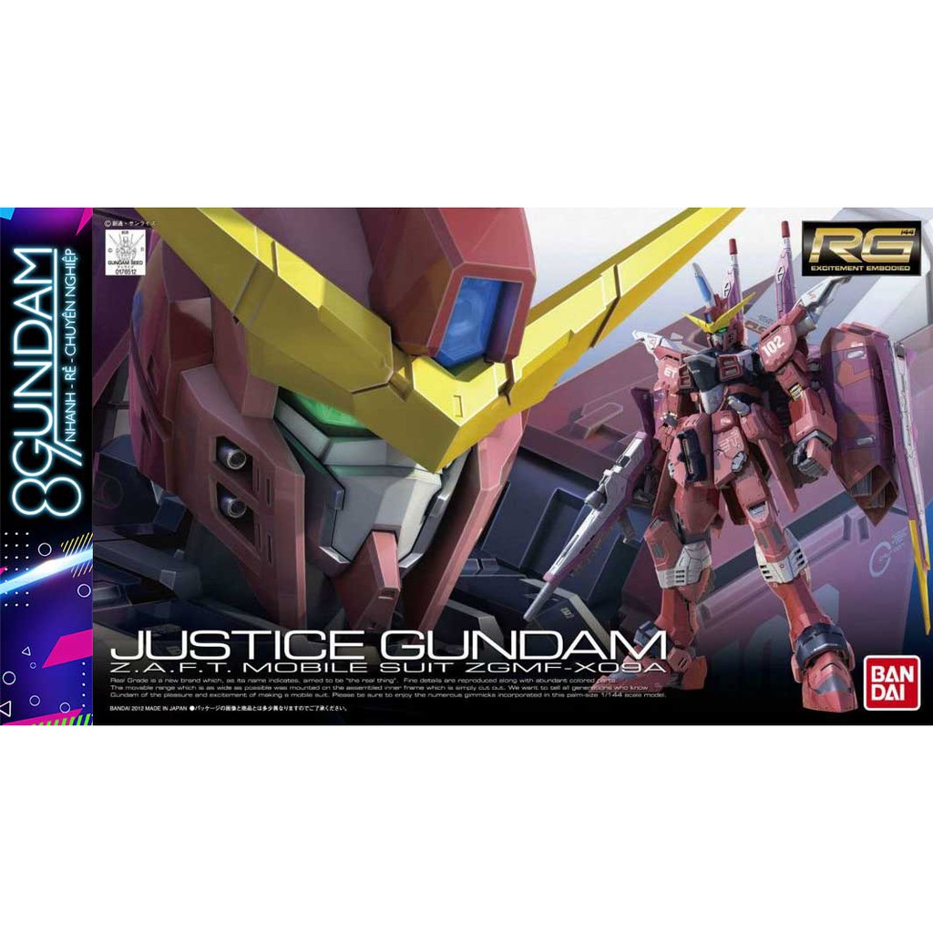 Mô Hình Lắp Ráp Gundam RG Justice