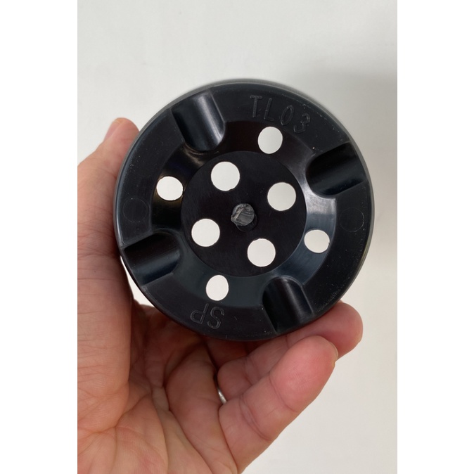 Chậu tròn loe TL03 đen KT 10.5x12