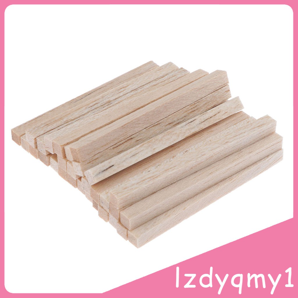 Set 30 Que Gỗ Vuông Mini Trang Trí