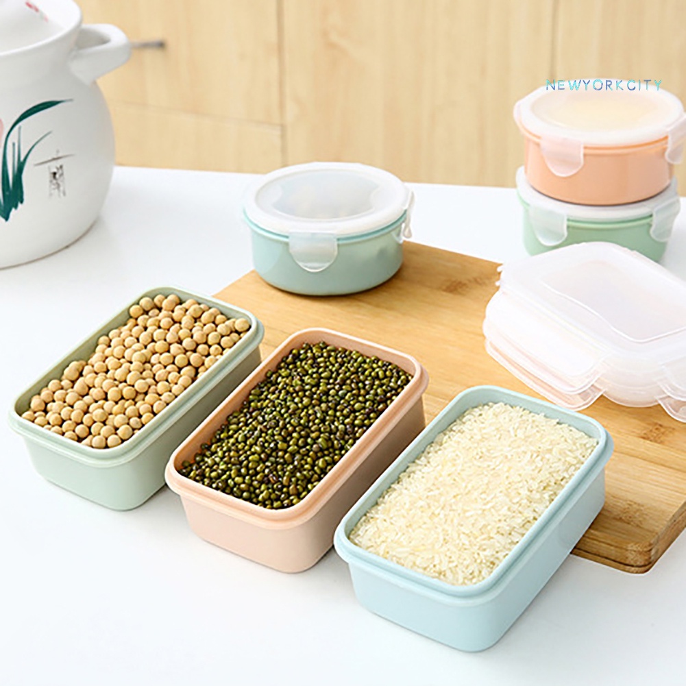 Hộp Đựng Thức Ăn Trưa Hình Tròn/Chữ Nhật Tiện Dụng
