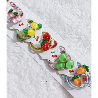Set 03 dây Cột Tóc Họa Tiết  Cute Cho Bé
