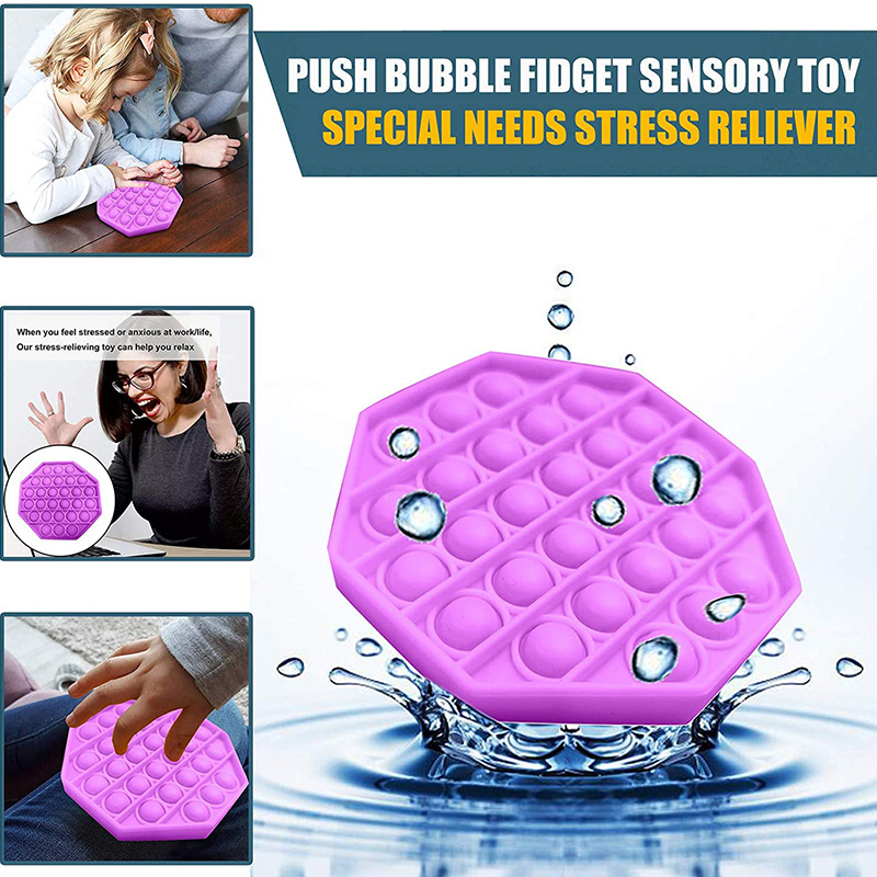 【YKN】Foxmind Pop Bubble Sensory Fidget Pop It Toy Mainan Kanak Kanak Autism Stress Relief Anti Anxiety Silent Classroom