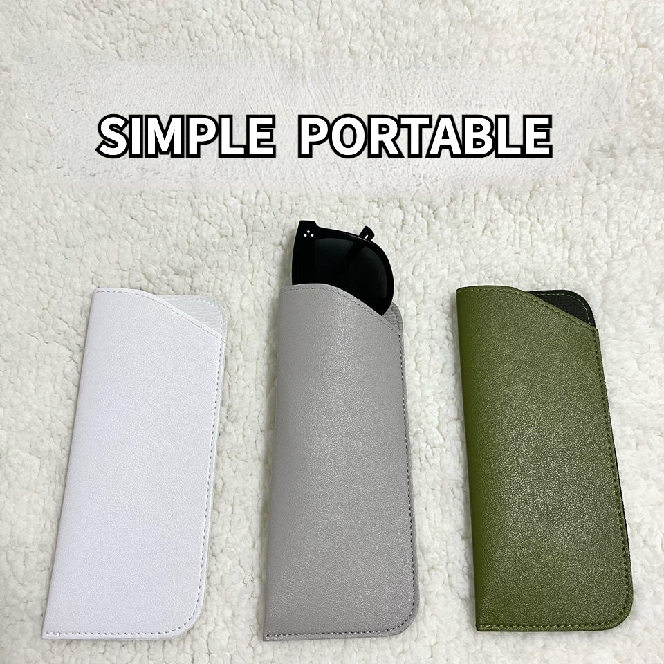 Túi Da Pu Mềm Đựng Mắt Kính Nhỏ Gọn Đơn Giản
