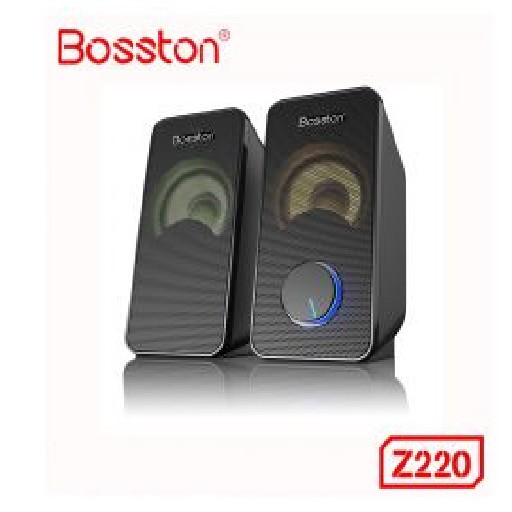 Loa vi tính 2.0 cao cấp Bosston Z220 12W led RGB 7 màu Âm thanh cực hay