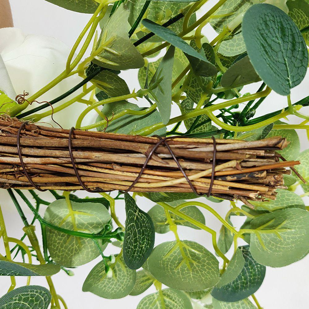 JANE Vòng Hoa Bạch Đàn Nhân Tạo Treo Tường Trang Trí Tiệc Cưới / Lễ Hội