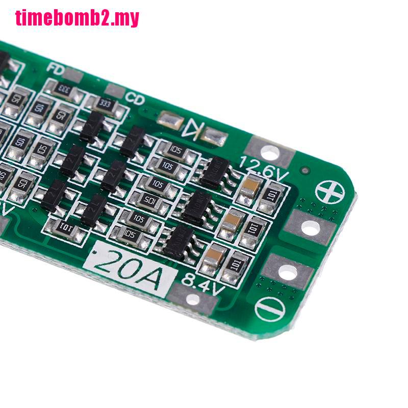 Bảng Mạch Sạc Pin Lithium 18650 Hlh 3s 20a Pcb Bms 12.6v