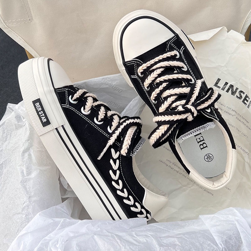 Giày Thể Thao Canvas Đế Dày Thoáng Khí Thời Trang Mùa Hè Cho Nữ TTH199