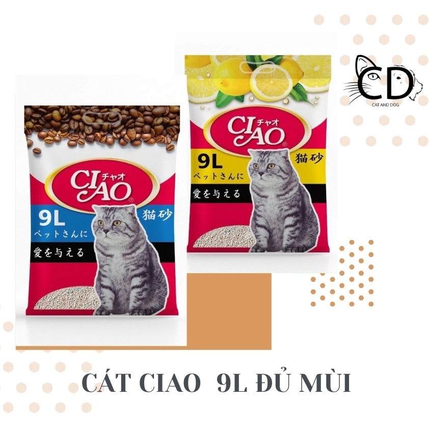 Cát vệ sinh cho mèo Ciao 9L (~4Kg)