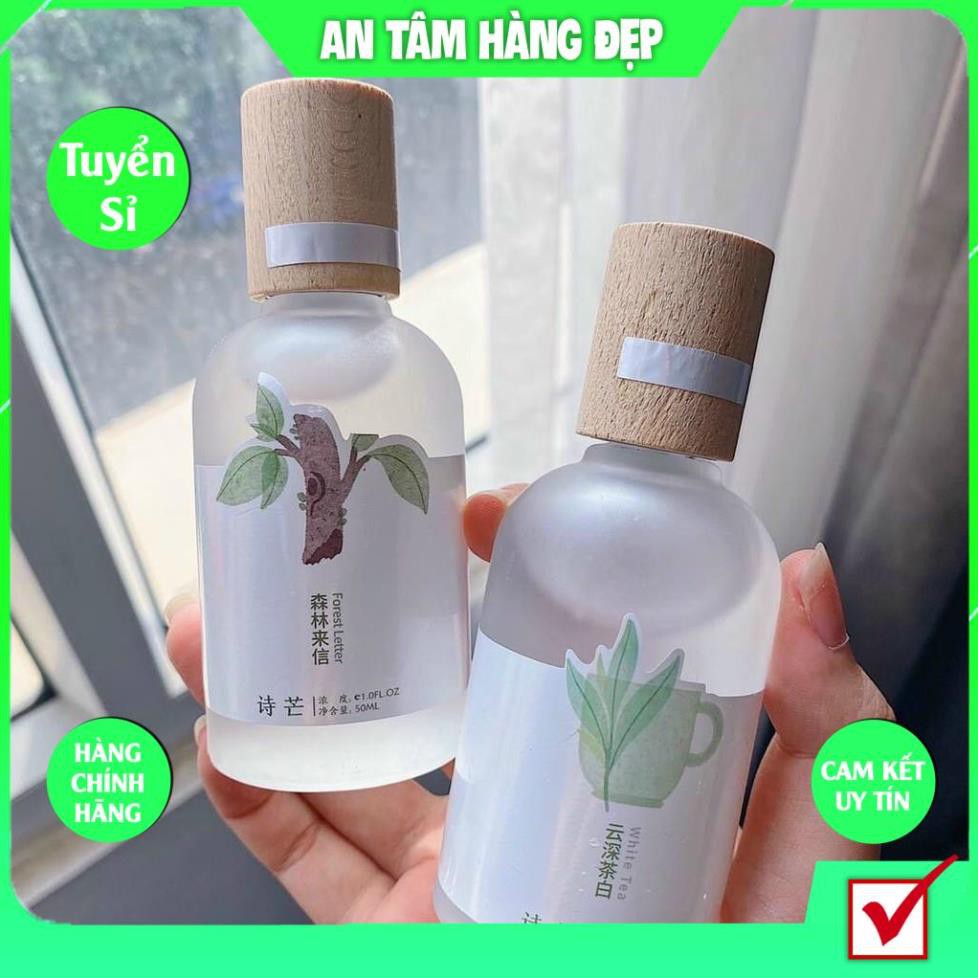 Nước Hoa Shimang Trà Thơ Vỏ Mờ Nắp Gỗ Sang Trọng 50ML KING DC mỹ phẩm nội địa trung-bodymist | Thế Giới Skin Care