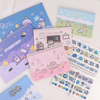 Sổ chiết và lưu trữ sticker, washi size A5/A4, có lò xo/ Sổ bảo quản hình dán sticker washi tape Tẻn Tẻn
