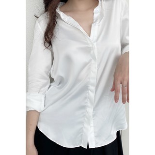 Áo sơ mi dài tay vải lụa cao cấp basic - 92Wear