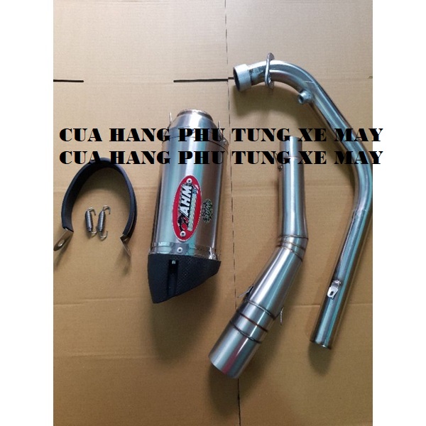 Pô AHM M3 kèm cổ 2 khúc gắn Wave, Dream, Sirius