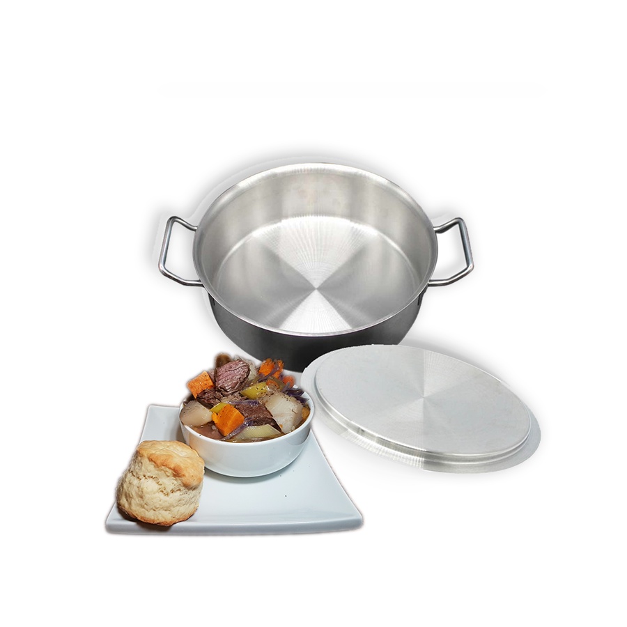 Nồi Casserole Inox Quantum 4L - Đường Kính 25cm Kèm Nắp - Vật Dụng Trong Bếp