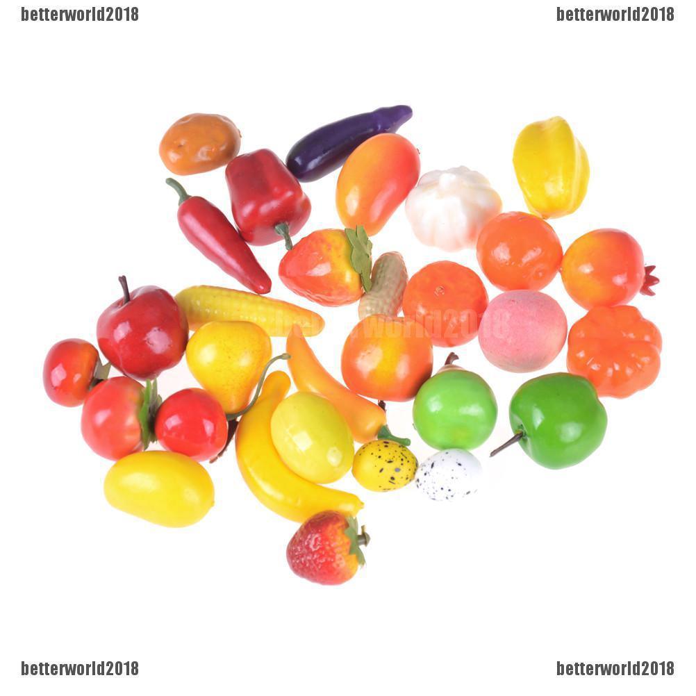 Bộ 10 Mô Hình Đồ Chơi Trái Cây mini Xinh Xắn