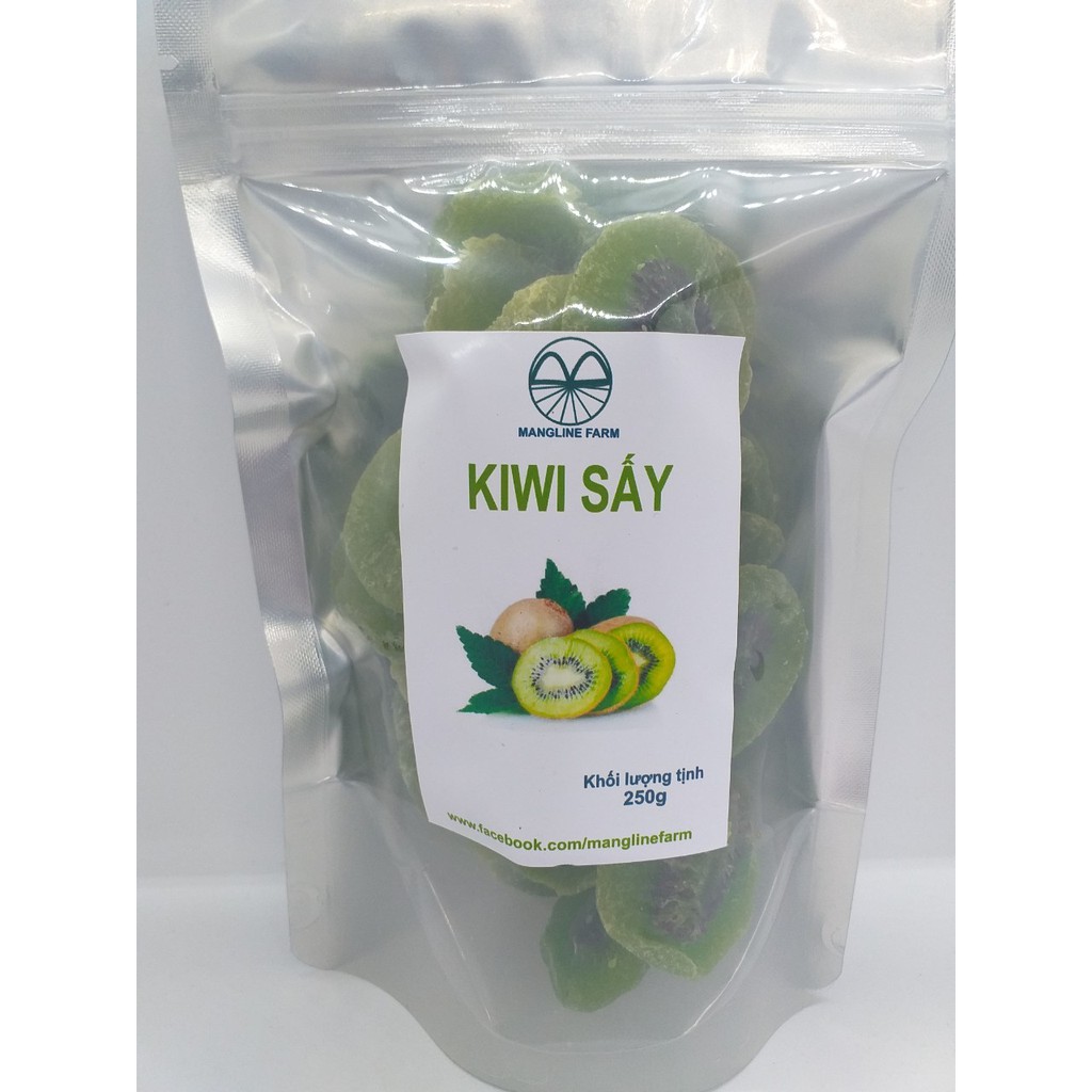 Kiwi sấy dẻo Mangline Farm 1kg đồ ăn vặt chua ngọt thơm ngon ăn là ghiền đặc sản Đà Lạt