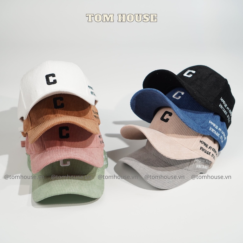 Mũ lưỡi trai, nón kết đội đầu thêu chữ cao cấp phụ kiện thời trang Unisex Tom House