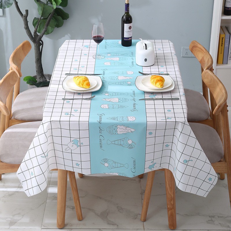 Khăn Trải Bàn Họa Tiết Vintage Caro Chống Thấm Nước Khăn Decor Phông Nền Chụp Ảnh - Dumi Shop